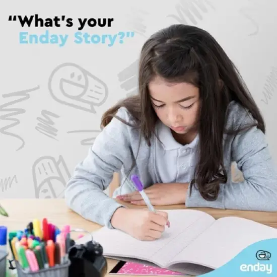 Enday Colored Marble Composition Notebook Wide Ruled - 100 Sheets image {6}