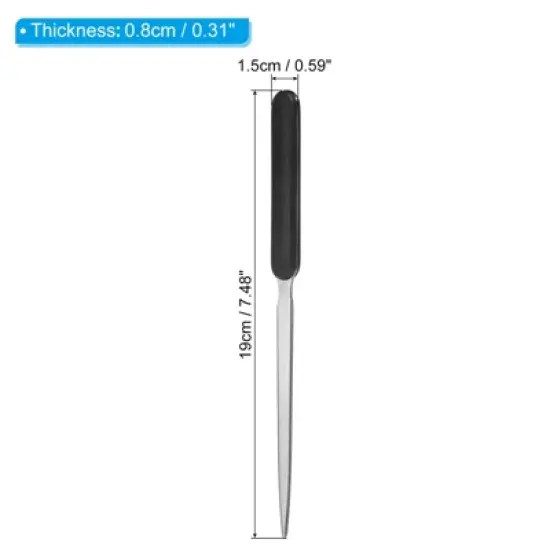 Unique Bargains Stainless Steel Envelope Slitter Lightweight Handle Letter Opener 2 Pcs image {1}