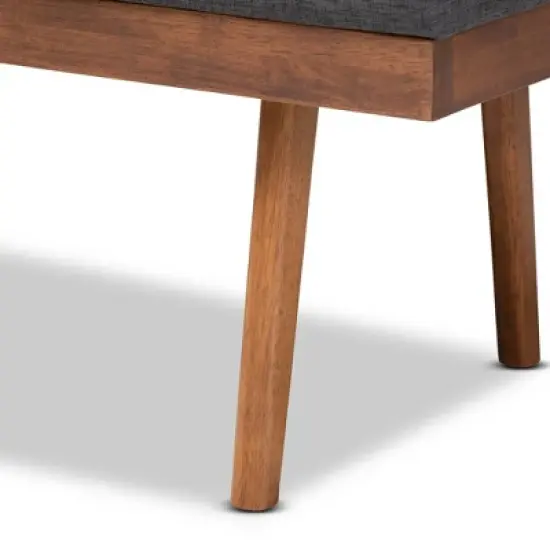 Larisa Wood Bench - Baxton Studio image {2}