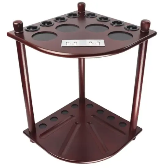 GSE Wooden Floor-Standing Billiard Pool Cue Rack with Score Counters &ndash; Holds 8 Cues and Full Pool Balls Set image {11}