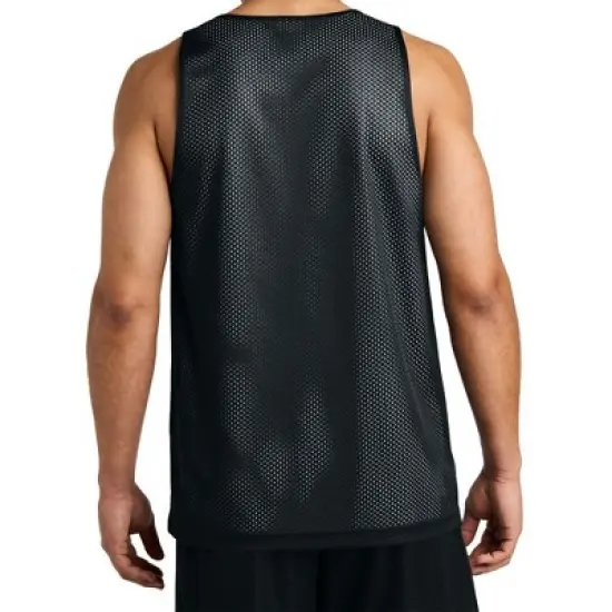 Mafoose Men's PosiCharge Reversible Mesh Moisture-Wicking Double-Layer Tank image {4}