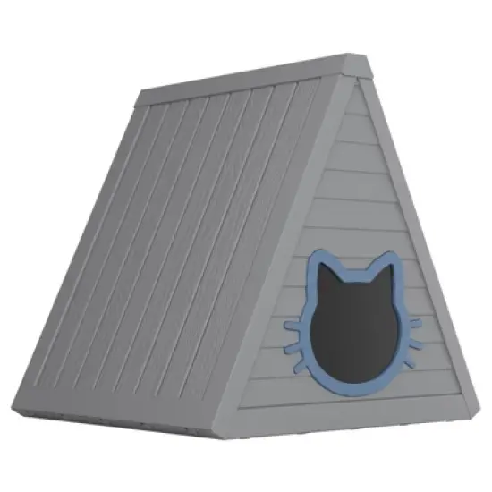 Yardgrace Indoor Outdoor Playful Cozy Triangular Cat Bed image {6}