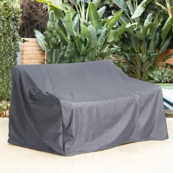 Outdoor Loveseat Sofa Cover,Heavy-Duty Waterproof Patio Cover with UV Protection and Air Vents,Durable Furniture Cover with Straps-Coolbibila image {8}
