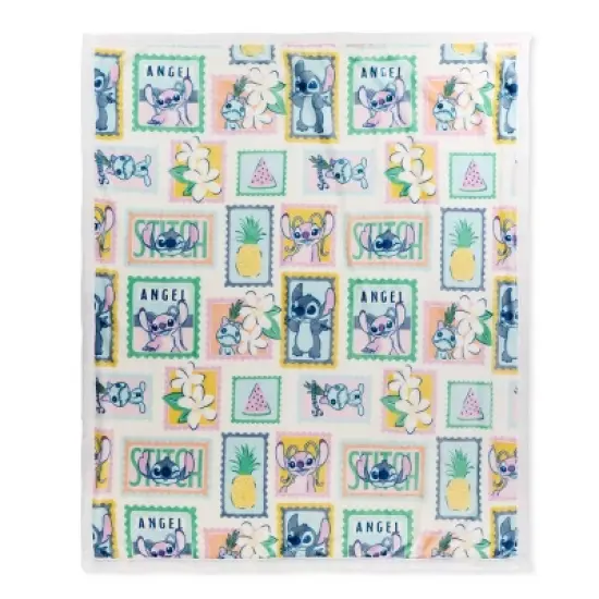 50"x60" Lilo & Stitch Faux Shearling Throw Blanket image {5}