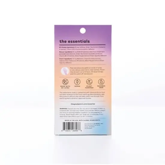 The Good Patch The Essentials Plant-Based Vegan Wellness Patch - 12ct image {1}