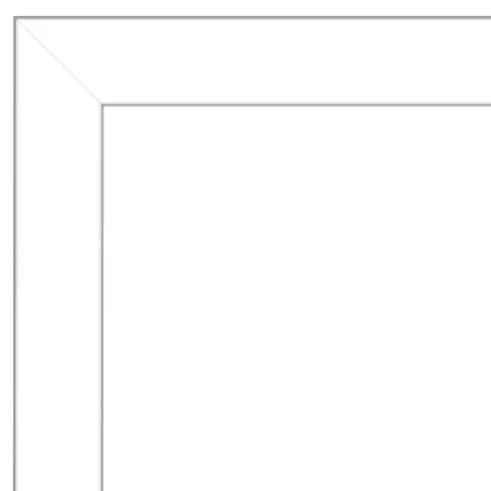 Amanti Art Wedge White Framed Corkboard, Natural Cork image {2}