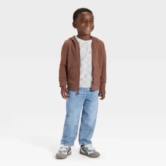 Toddler Boys' Relaxed Fit Snap Denim Pants - Cat & Jack&trade; image {2}