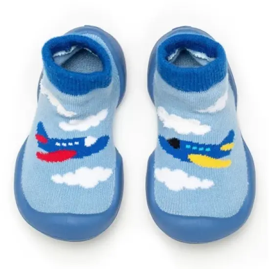 Komuello Baby BoyFirst Walk Sock Shoes Aeroplanes image {9}