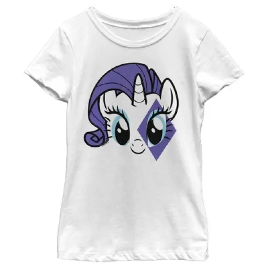Girl's My Little Pony Rarity Purple Face T-Shirt image {4}
