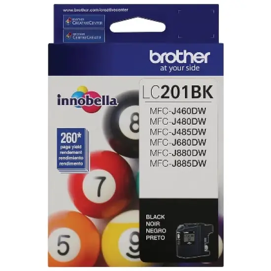 Brother LC 201 Black Ink Cartridge Standard (LC-201BKS) 1738544 image {2}
