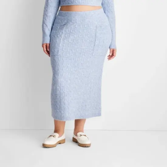 Women's High-Rise Midi Sweater Skirt - Future Collective&trade; with Reese Blutstein image {3}