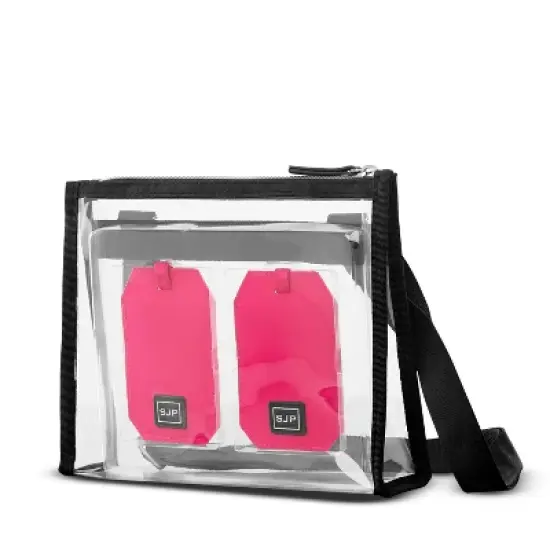 Sarah Jessica Parker Clear Crossbody Bag with Luggage Tag Set image {2}
