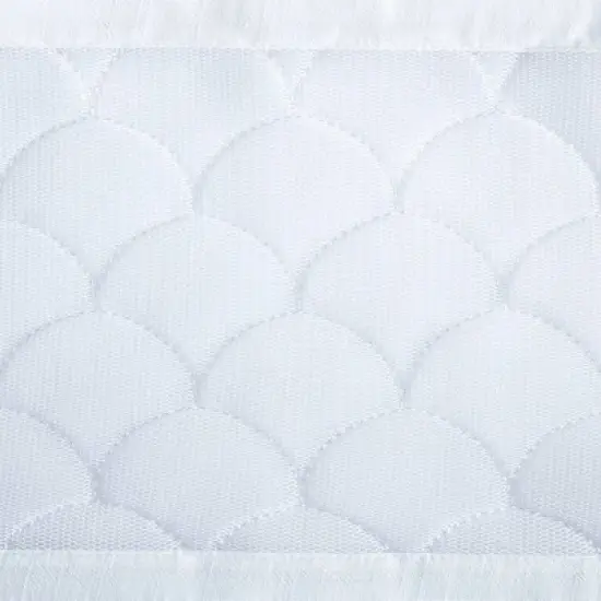 BreathableBaby Breathable Mesh Crib Liner - Deluxe Sheer Quilted Collection - Scallops image {3}