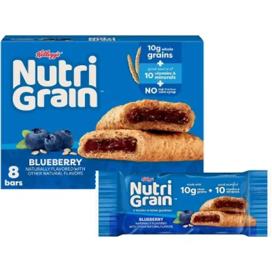 Nutri-Grain Blueberry Soft Baked Breakfast Bars - 8ct/10.4oz image {10}