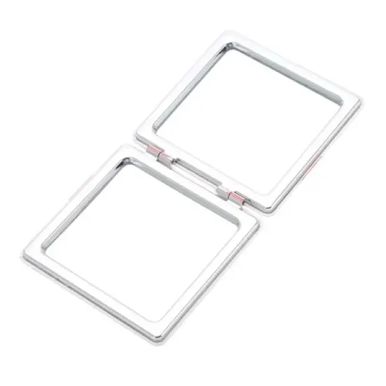 Unique Bargains Folding Makeup Mirror Red Pink 1 Pc image {3}
