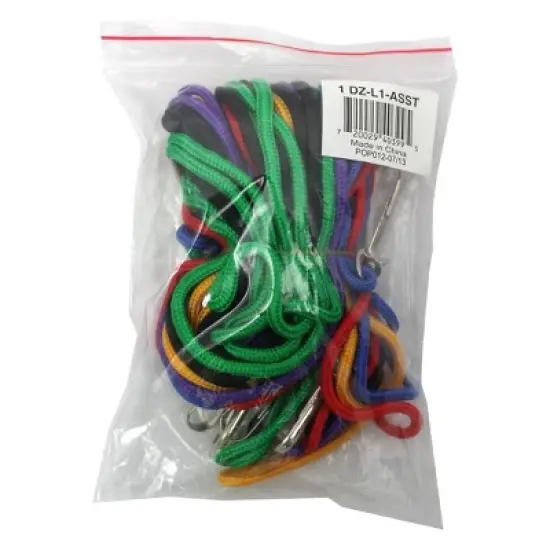 Martin Sports Lanyards, Assorted Colors, Pack of 12 image {1}