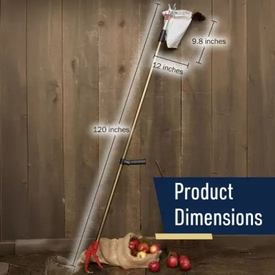 Kings County Tools 10ft Fruit Picker Pole with Bag image {4}