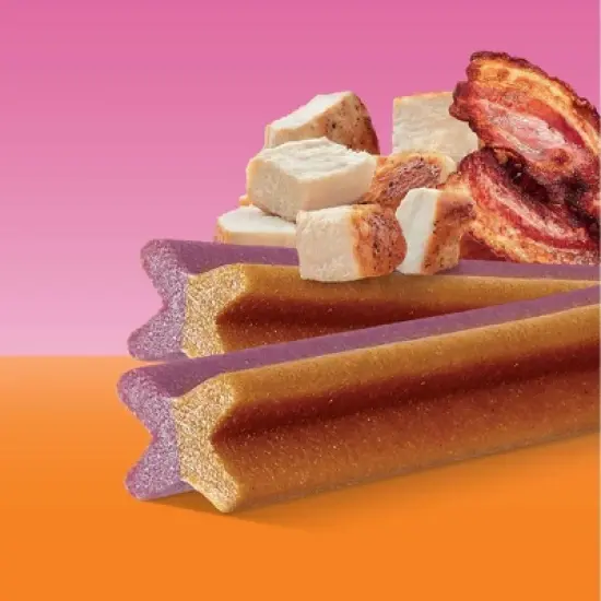 Pedigree Dentastix Dual Flavor Bacon and Chicken Large Adult Dog Treats -&nbsp; 32ct/1.47lbs image {1}