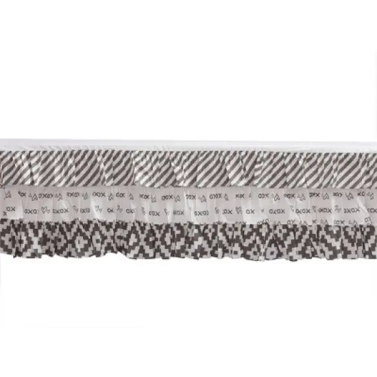 Bacati - Love  Gray Mint 3 pc Crib Bedding Set image {5}