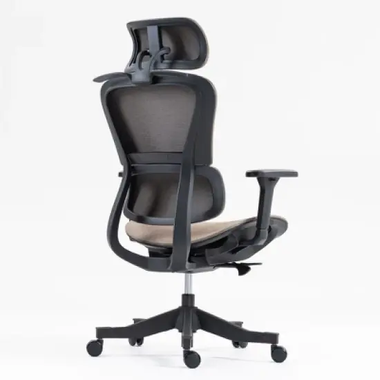 Bosmiller Ergonomic Mesh Office Chair - 360&deg; Swivel, Adjustable Lumbar Support & 4D Armrests, Comfortable for Work/Gaming image {5}