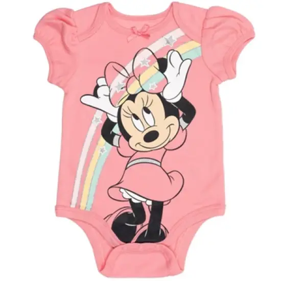 Disney Donald Duck Mickey Mouse Minnie Mouse Baby Girls Bodysuits Newborn to Infant image {6}