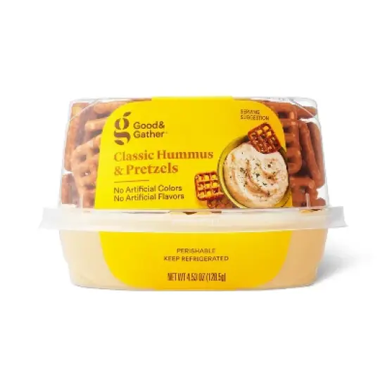 Classic Hummus & Pretzels Cup - 4.53oz - Good & Gather&trade; image {3}
