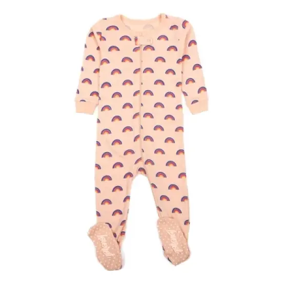 Leveret Footed Sleeper Cotton Girls Pajamas image {12}