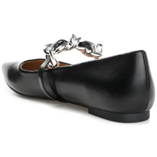 Journee Collection Womens Metinaa Ballet Pointed Toe Slip On Flats image {6}
