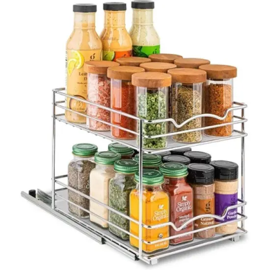 Hold N' Storage - Pull Out Cabinet Organizer for Spices, Cans - Heavy Duty with Lifetime Limited Warranty image {11}