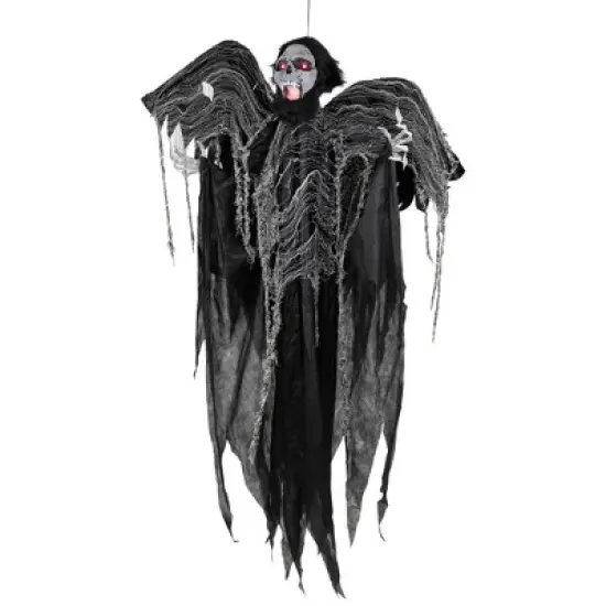 Northlight Animated Hanging Zombie Vampire with Lights and Sound Halloween Decoration - 5' image {3}
