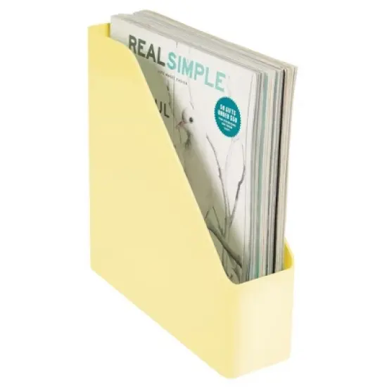 mDesign Plastic File Folder Bin, Office Desktop Organizer, 2 Pack image {5}