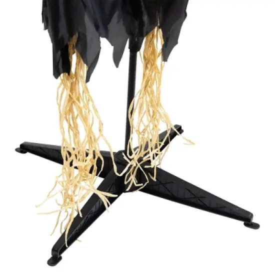 Northlight Lighted and Animated Jack-O'-Lantern Scarecrow Halloween Decoration - 6' image {9}