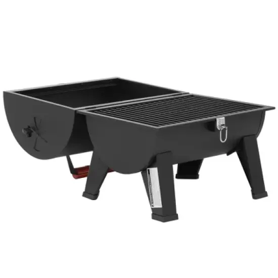 Royal Gourmet 19" Portable Duo Sided Cooking area Charcoal Grill CC1619TG Black image {3}