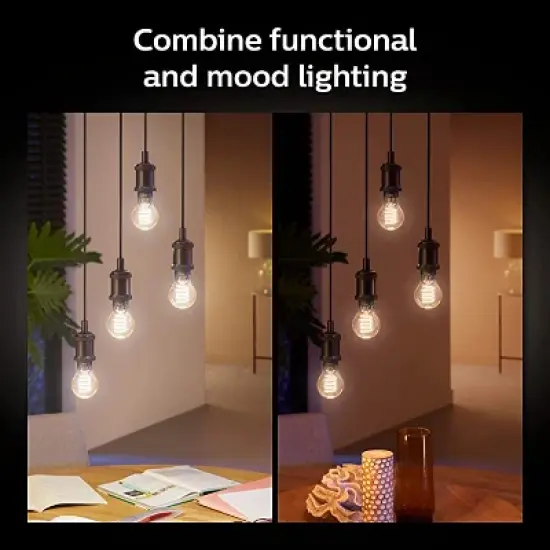 Philips Hue White Ambiance Filament A19 Bluetooth Smart LED Bulb image {2}