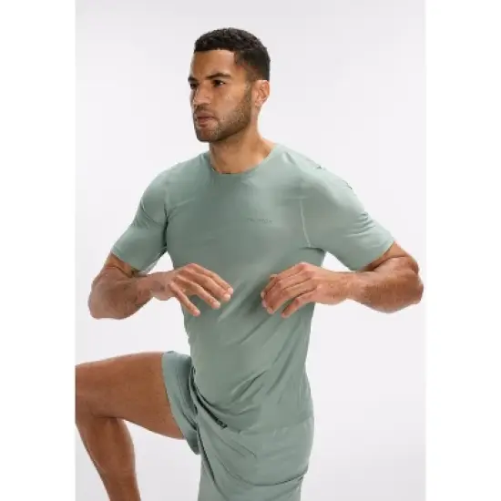 Peloton Men's Performance Short Sleeve, Chinois Green image {5}