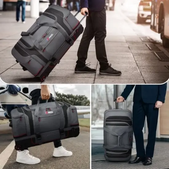 NEW YORK XPRESS TBL-074 Wheeled Rolling Duffle Bag, with Multi- Pocket, Tear-Resistant 30" image {14}