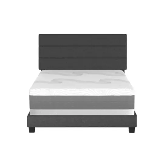 Cossette Linen Channel Upholstered Bed - Eco Dream image {2}