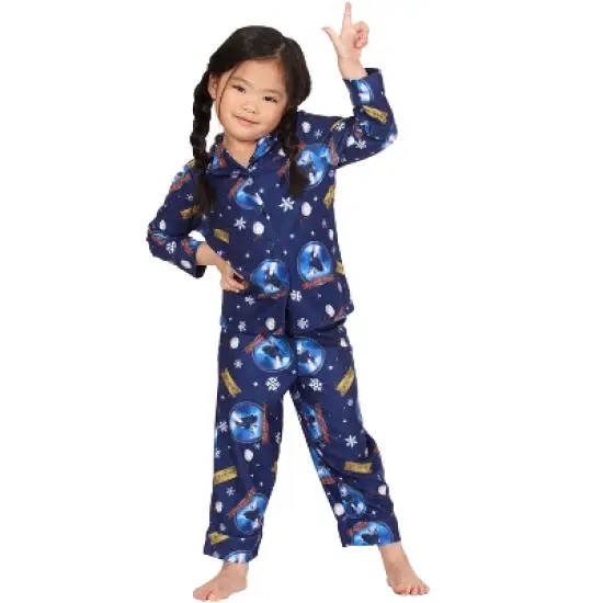 The Polar Express Toddler Believe Button-Front Coat And Pants Pajama Set image {3}