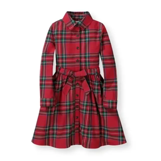 Hope & Henry Girls' Tie-Waist Shirtdress, Infant image {5}
