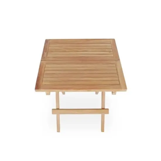 Yardgrace Teak Adirondack Chair with Table 2PCS image {9}