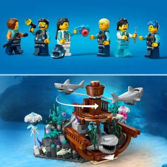 LEGO City Deep-Sea Explorer Submarine Multi-Feature Building Toy Set 60379 image {5}
