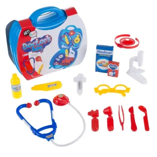Toy Time Kids' Doctor Pretend Play Set With Carrying Case image {2}