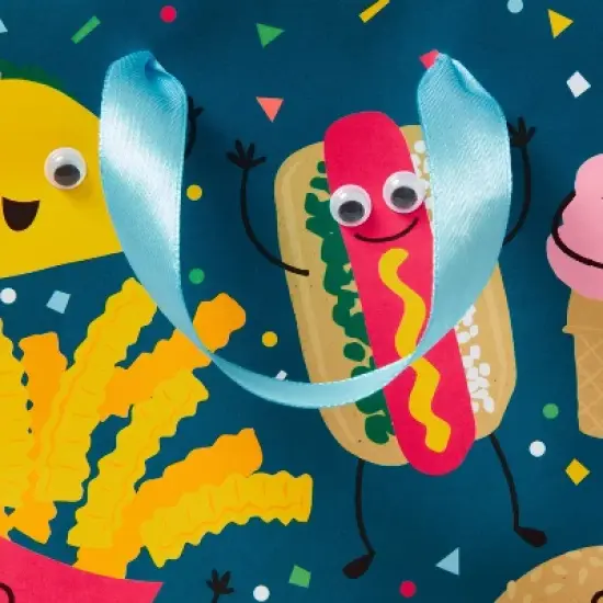 Small Gift Bag Food Party on Teal - Spritz&trade; image {2}