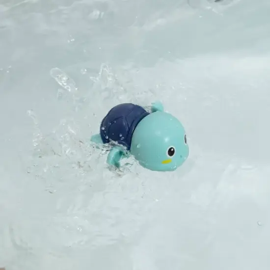 Floating Turtle Bath Toys for Toddlers 1-3, Wind-Up Swimming Toys for Boys Girls, Fun Cute Baby Pool Toys Safe and Durable Bathtub Water Toys, 3-Pack image {3}