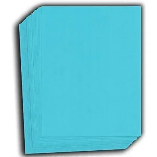 Hamilco Colored Cardstock Paper 11" x 17" Electric Blue Color Card Stock Paper 50 Pack image {6}