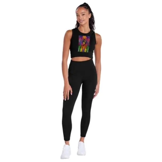 Women's Wonder Woman 84 Ww84 Poster Sleeveless Crop Top Tank image {3}