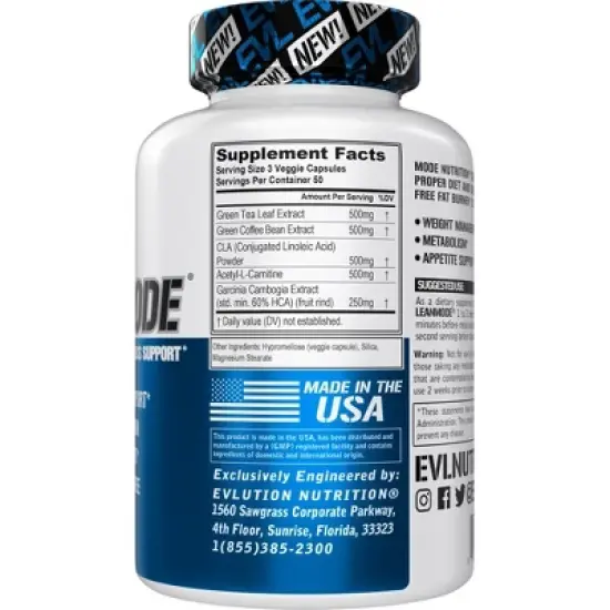 Evlution Nutrition LeanMode - Stimulant Free Fat Burner - 50 Servings image {1}