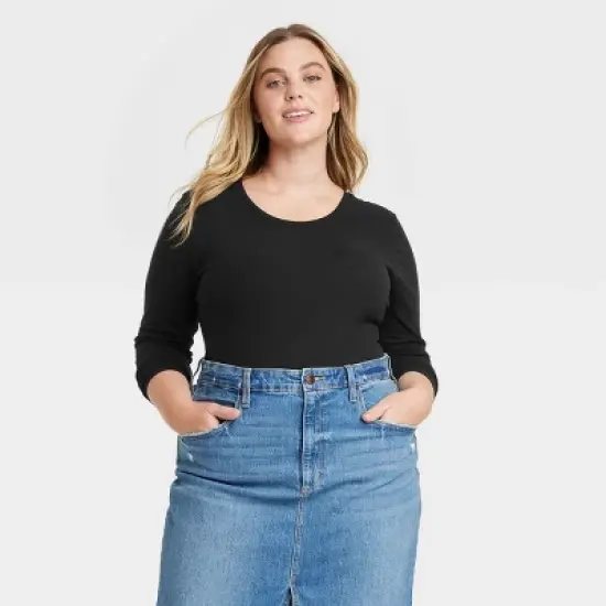 Women's Slim Fit Long Sleeve T-Shirt - Universal Thread&trade; image {4}