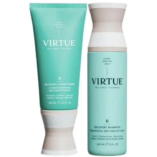VIRTUE RECOVERY Shampoo (8 oz) & Conditioner (6.7 oz) Duo Set For Dry, Damaged and Coloured Hair Kit image {3}