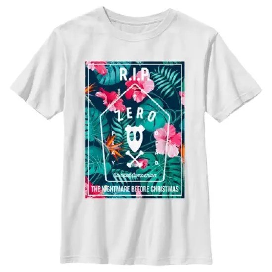 Boy's The Nightmare Before Christmas Spirited Companion Zero T-Shirt image {3}